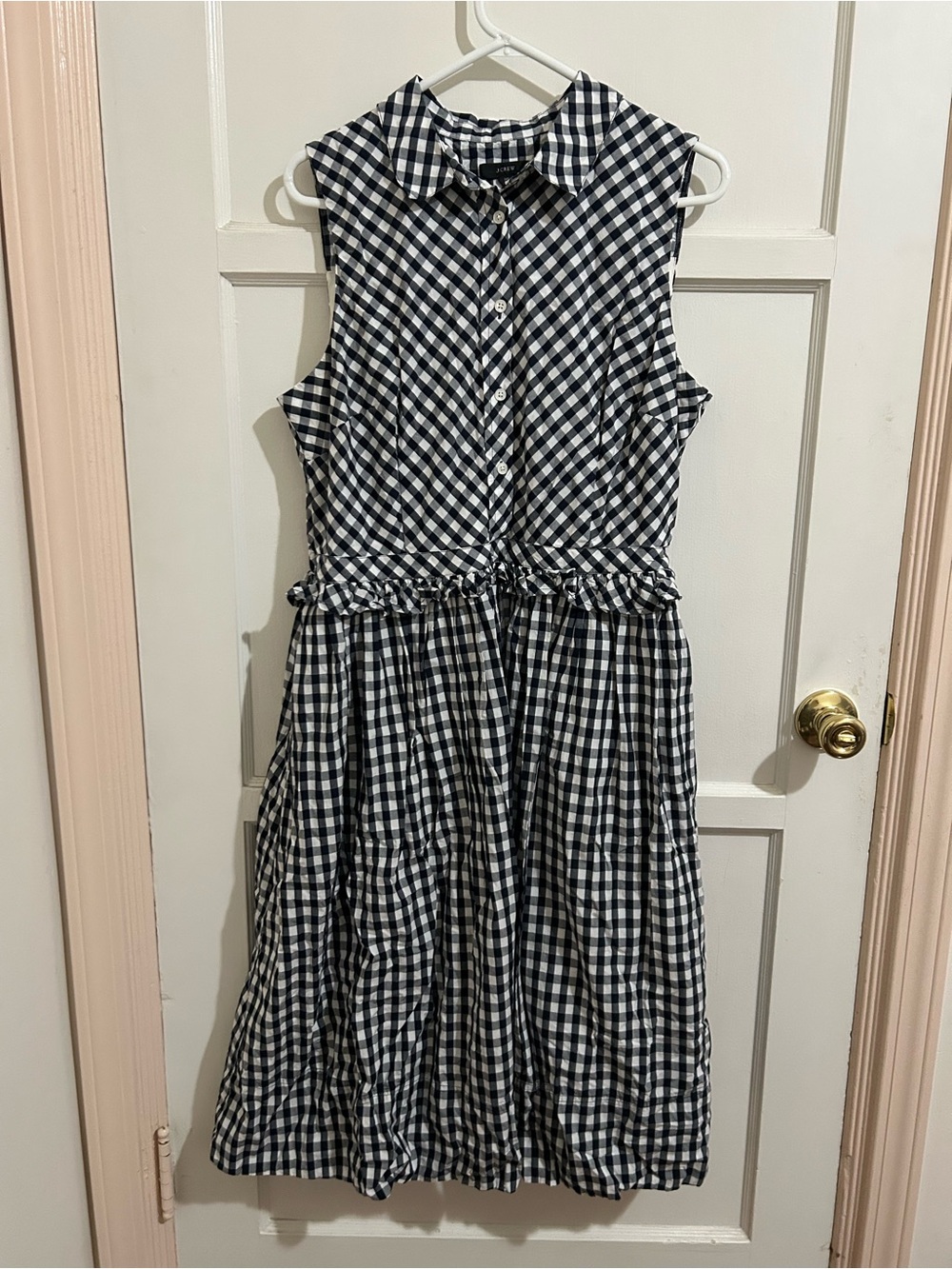 J. Crew Gingham Dress sz 16